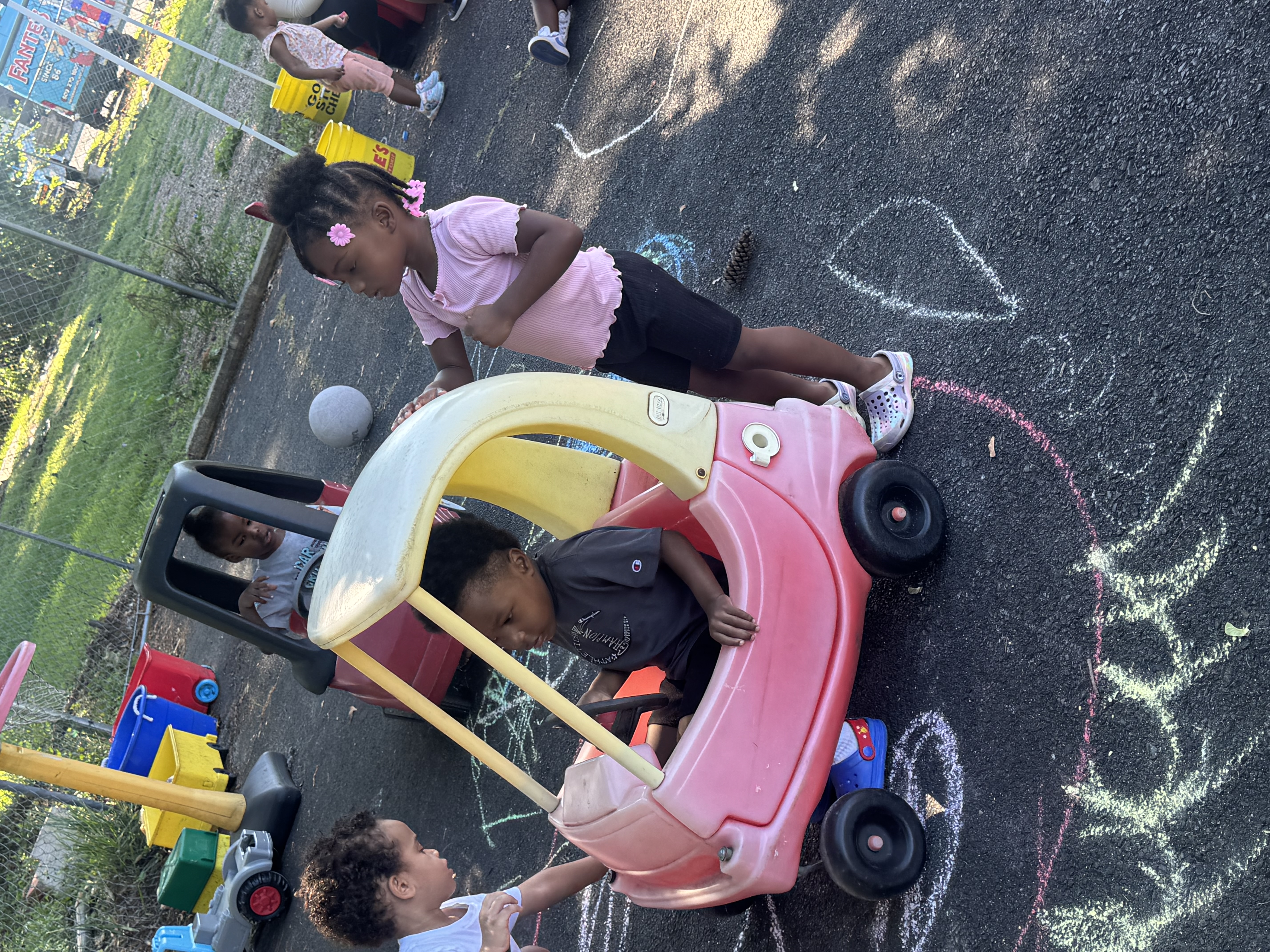 Playground fun and socializing